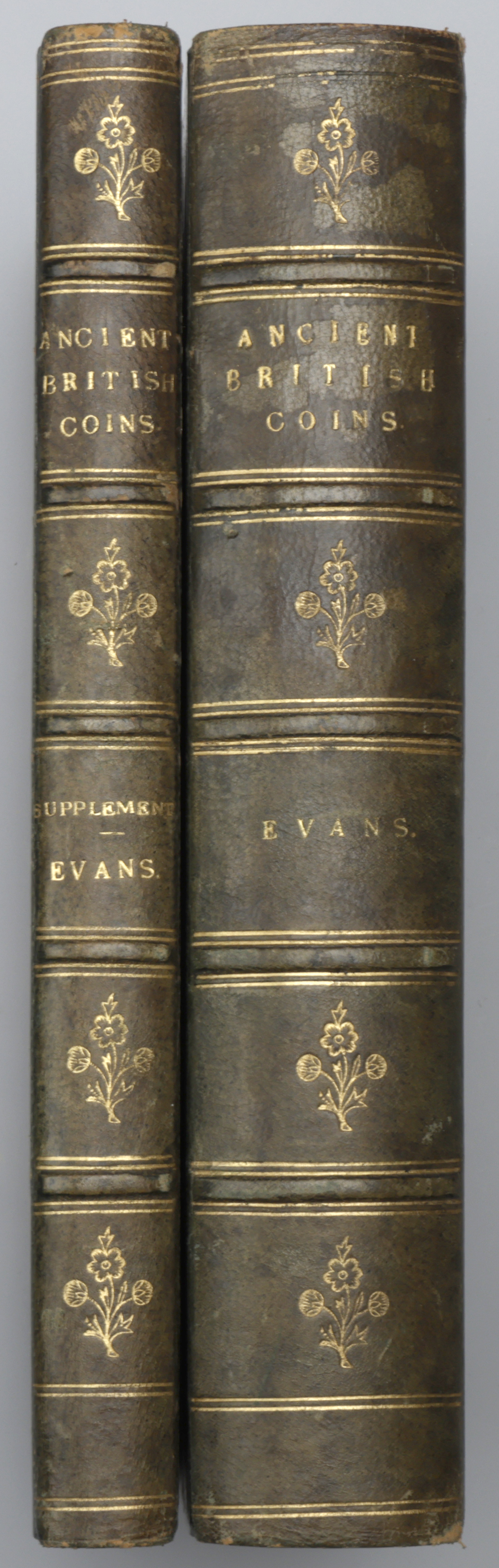 Evans, J., The Coins of the Ancient Britons, 2 vols, London, 1864 & 1890, xix + 599pp, 23 pl...
