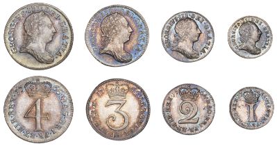 George III (1760-1820), Pre-1816 issues, Maundy set, 1766 (ESC 2232; S 3762) [4]. Extremely...