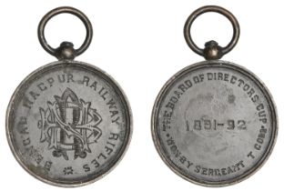 INDIA, Bengal Nagpur Railway Rifles, an engraved award medal, unsigned, monogram, rev. named...