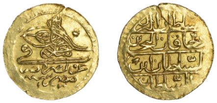 Selim III, Zeri Mahbub, Misr 1203h, uncertain mintmark, 2.56g/12h (Sultan Collection 1515, s...