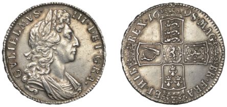 William III (1694-1702), Halfcrown, 1698, edge decimo (ESC 1034; S 3494). Lightly cleaned, o...