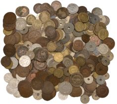 France, Miscellaneous French coins, in silver (34), base metal (324) [358]. Varied state Â£1...