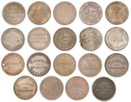 Australia, VICTORIA, Ballarat, J.R. Grundy, Pennies (3), 1861 (G 88, 89; A 155, 157); Castle...