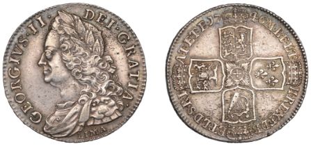 George II (1727-1760), Halfcrown, 1746 lima, edge decimo nono (ESC 1688; S 3695A). Lightly c...