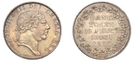 George III (1760-1820), Bank of Ireland coinage, Ten Pence, 1813 (S 6618). Extremely fine an...