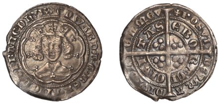 Edward III (1327-1377), Pre-Treaty period, Groat, series E, York, mm. cross 2, 4.51g/9h (N 1...