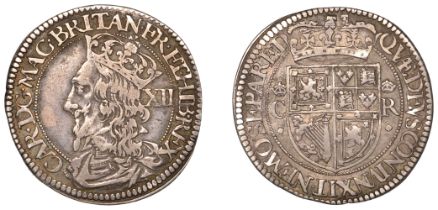 Charles I (1625-1649), Third coinage, Falconer's First issue, Twelve Shillings, no mm., sign...