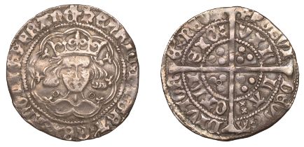 Henry VI (First reign, 1422-1461), Annulet issue, Groat, Calais, mm. cross II, no fleur on b...