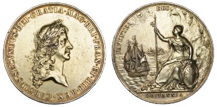 Peace of Breda, [1667], a silver medal, unsigned [by J. Roettiers], laureate bust of Charles...