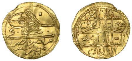 Abdul Hamid I, Zeri Mahbub, Misr 1187h, 'abd, 2.61g/12h (OC 27-030-02; ICV 3412). Creased, s...