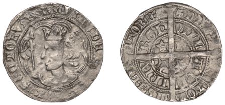 David II (1329-1371), Second coinage, Groat, class C, Edinburgh, mm. cross pattÃ©e, older bus...