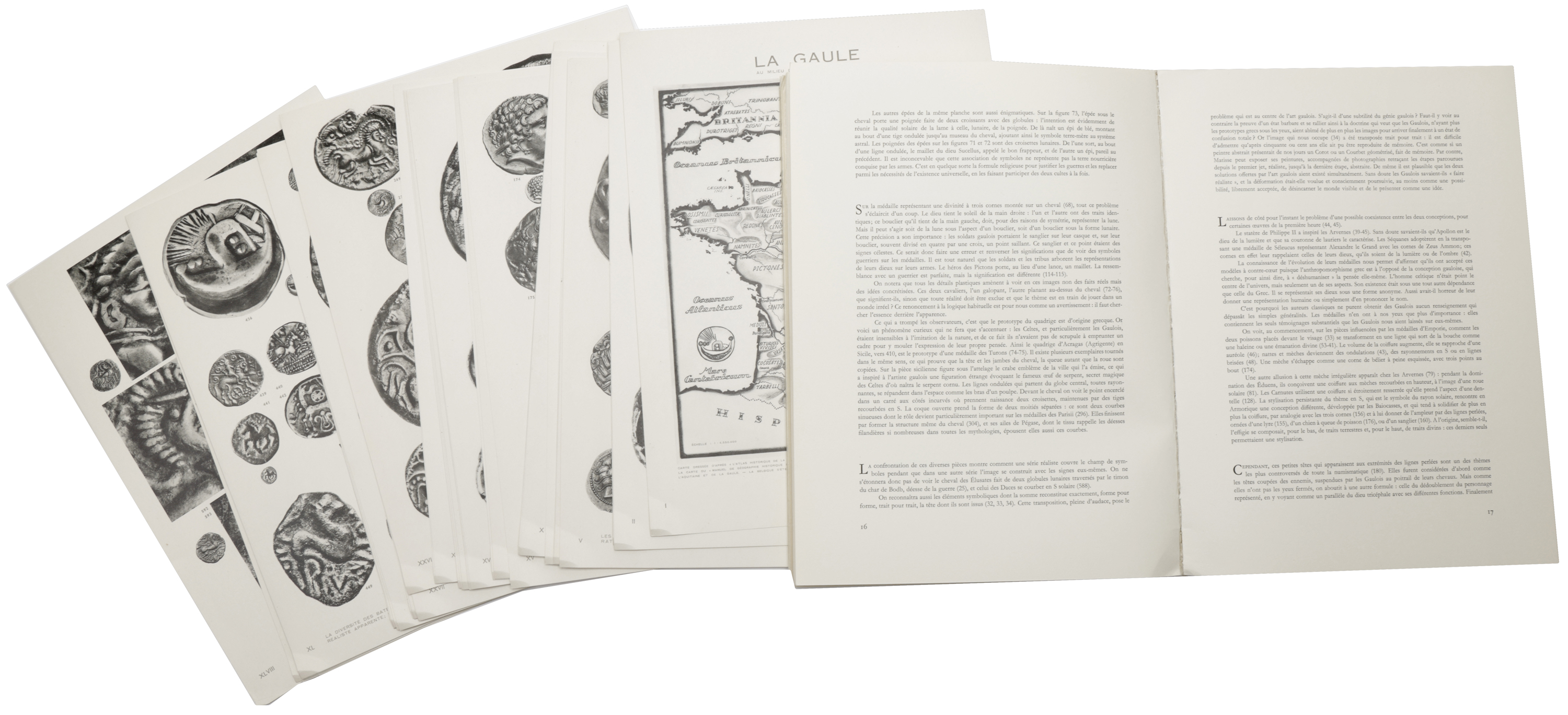 Lengyel, L., L'Art Gaulois dans les MÃ©dailles, Montrouge-Seine, 1954, 59pp, 48 loose plates.... - Image 2 of 2