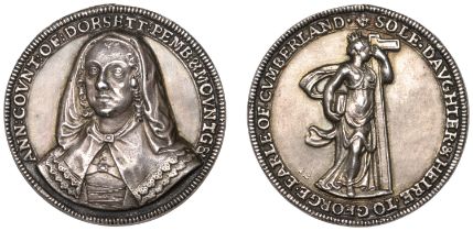 Anne, Countess of Dorset, Memorial, [1676], an electrotype copy of the original medal, unsig...