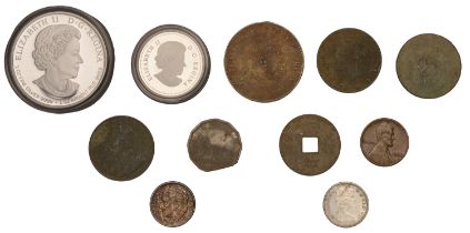 Canada, Elizabeth II, silver Proof 20 Dollars, 2016; silver Proof 3 Dollars, 2016; together...