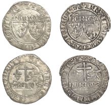 Henry VI, Grand Blancs aux Ã©cus (2), both St LÃ´, mm. lis, 2.68g/11h, 2.54g/12h (W & F 407A;...