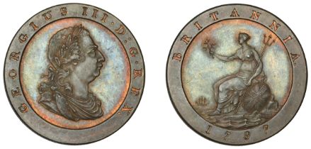 George III (1760-1820), Pre-1816 issues, 1797 (early Soho), pattern in copper, by C.H. KÃ¼chl...