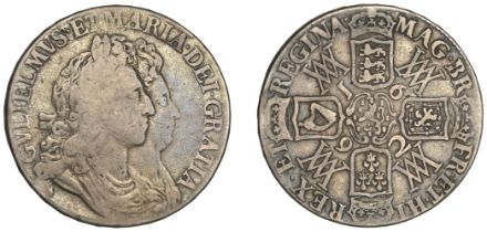 William and Mary (1688-1694), Crown, 1692, edge qvarto (ESC 822; S 3433). Fine Â£240-Â£300