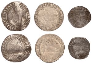 Philip and Mary (1554-1558), Groat, 1555, mm. rose? (S 6501); Elizabeth I, Penny, 1602, mm....