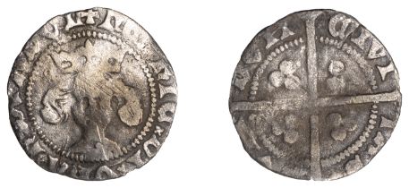 Henry IV (1399-1413), Light coinage, Penny, London, type II/III mule, annulet to left and pe...