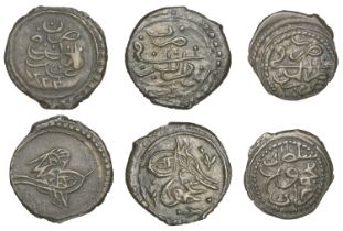 Ottoman, Mahmud II, 20 Para (2) and 10 Para, Trablus Gharb 1223h, all without regnal year, 5...