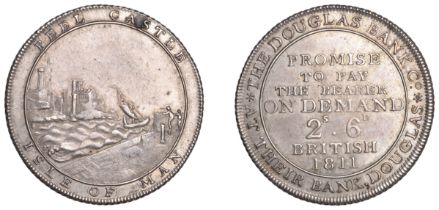 Isle of Man, DOUGLAS, Douglas Bank Co., Two Shillings and Sixpence, 1811, 7.70g/12h (Prid. 4...