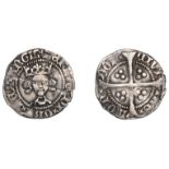 Henry V (1413-1422), Definitive issues, Penny, class G, London, mm. cross on obv. only, no a...