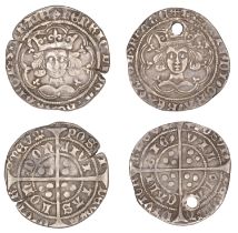 Henry VI (First reign, 1422-1461), Pinecone-Mascle issue, Groats (2), Pinecone-Mascle issue...