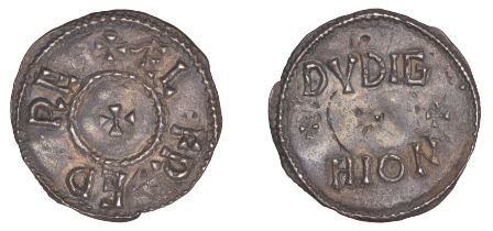 Kings of Wessex, Alfred the Great (871-99), Penny, Phase III, Two Line type, Mercian dies, D...