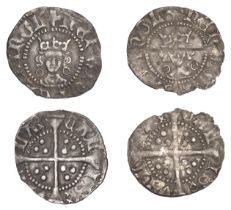 Henry VI, Annulet issue, Halfpence (2), both Calais, 0.43g/4h, 0.35g/12h (N 1435; S 1849) [2...
