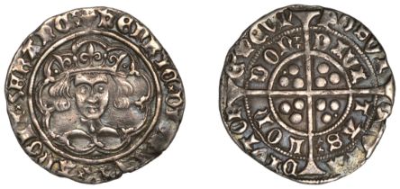 Henry VI (First reign, 1422-1461), Leaf-Pellet issue, Class C, Groat, London, mm. cross IIIb...