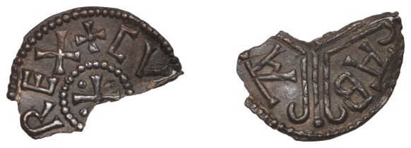Kings of Kent, Cuthred (798-807), Penny, Canterbury, Eoba, cross with pellet in each angle,...