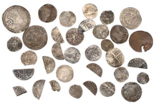 Henry III - Charles I, hammered coins (34), including cut Halfpence and Farthings (8), vario...