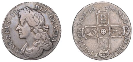 James II (1685-1688), Shilling, 1686 (ESC 765; S 3410). Fine or better Â£120-Â£150