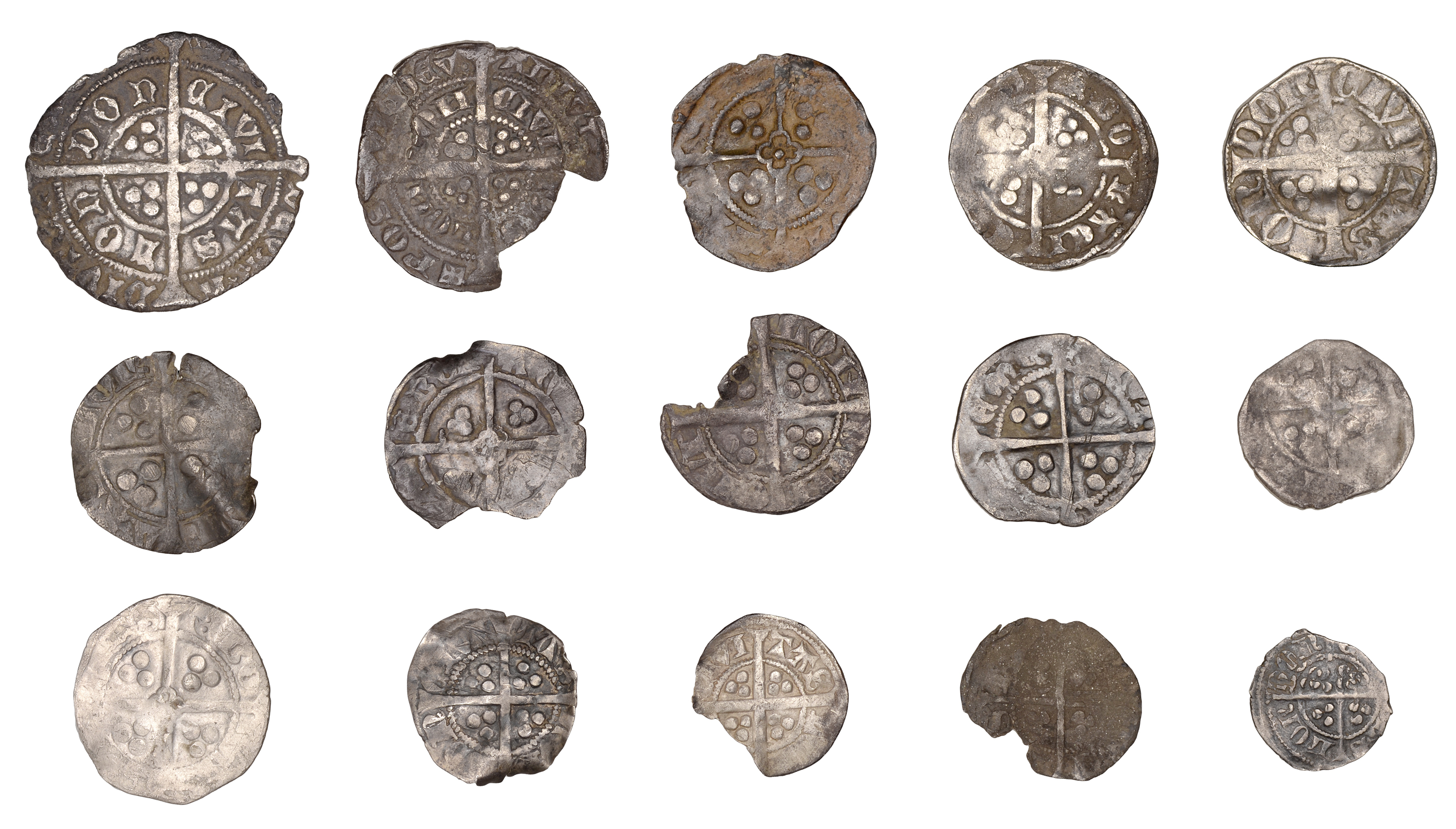 Edward III, Third coinage, Farthing, London, 0.30g/10h (N 1135/1; S 1562); together with oth... - Image 2 of 2