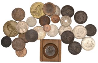 Charles II, Halfcrown, 1673, fourth bust, (ESC 463; S 3367); together with other coins in si...