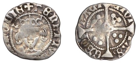 Henry V (1413-1422), Penny, class G, York, mullet and lis by crown, annulet in one quarter a...