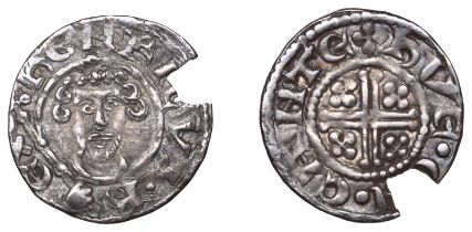 John (1199-1216), Penny, class Va1, Canterbury, Hue, hve Â· on Â· cante, curls 2/2, pellets 2/...