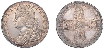 George II (1727-1760), Halfcrown, 1746 lima, v over u in georgivs, edge decimo nono (ESC 169...