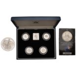 Elizabeth II, Silver Proof Piedfort Collection, comprising One Pounds (4), 1994-7; 50th Anni...