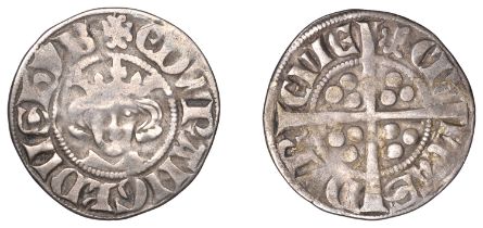 Edward I (1272-1307), Penny, class 4b, Durham, Bp Bek, mm.. cross moline both sides, 1.25g/7...
