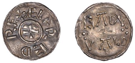 Danelaw, Penny, after Alfred the Great's Two Line type, copying Mercian dies, Eadwald, Ã¦lfre...