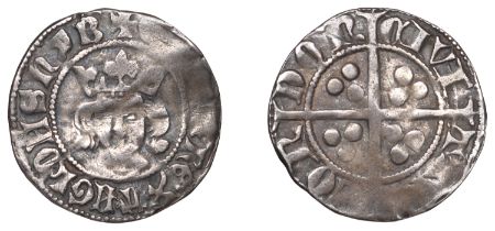 Edward III (1327-1377), Third (Florin) coinage, Penny, unusual type C, London, tall crown, n...