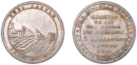 Isle of Man, DOUGLAS, Douglas Bank Co., Five Shillings, 1811, 15.31g/12h (Prid. 46; D 1). Li...