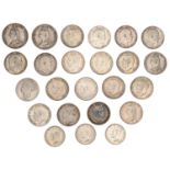 William IV, Halfcrown, 1834 (S 3834); Victoria, Double Florins, 1888, 1889, Halfcrowns (4),...