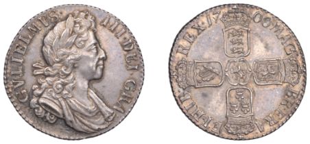 William III (1694-1702), Shilling, 1700, fifth bust (ESC 1150; S 3516). Minor marks on edge,...