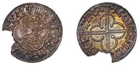Cnut (1016-1035), Penny, Quatrefoil type, Wallingford, Coleman, coleman [o]n pel'ina, struck...