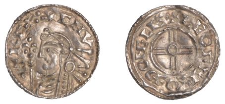 Cnut (1016-1035), Penny, Short Cross type, Gloucester, Leofnoth, leofenoÃ° on gle, 1.10g/3h (...