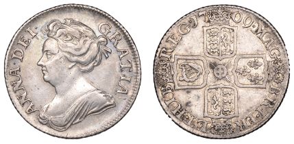 Anne (1702-1714), Shilling, 1709, third bust (ESC 1402; S 3610). Very fine Â£60-Â£80