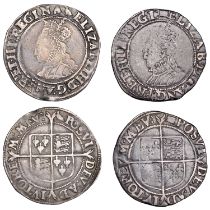 Elizabeth I, Shillings (2), Third issue, mm. martlet, bust 3C, 6.03g/6h (N 1985; S 2549); Si...