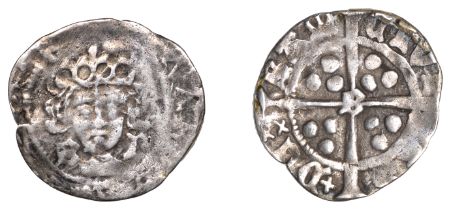 Edward IV (First reign, 1461-1470), Light coinage, Penny, Durham, Bp Booth, mm. rose, b and...